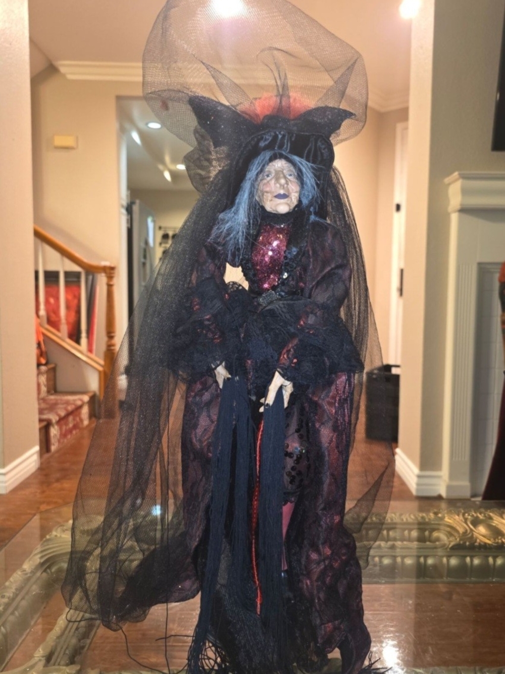 Halloween Dancing Witch Doll Figure
